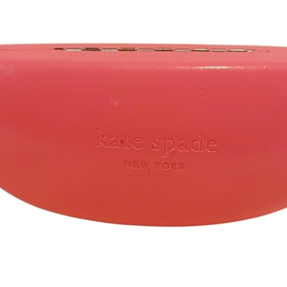 Kate Spade PINK Taco HardShell Eye glasses Sun Glasses case Eyes Inside